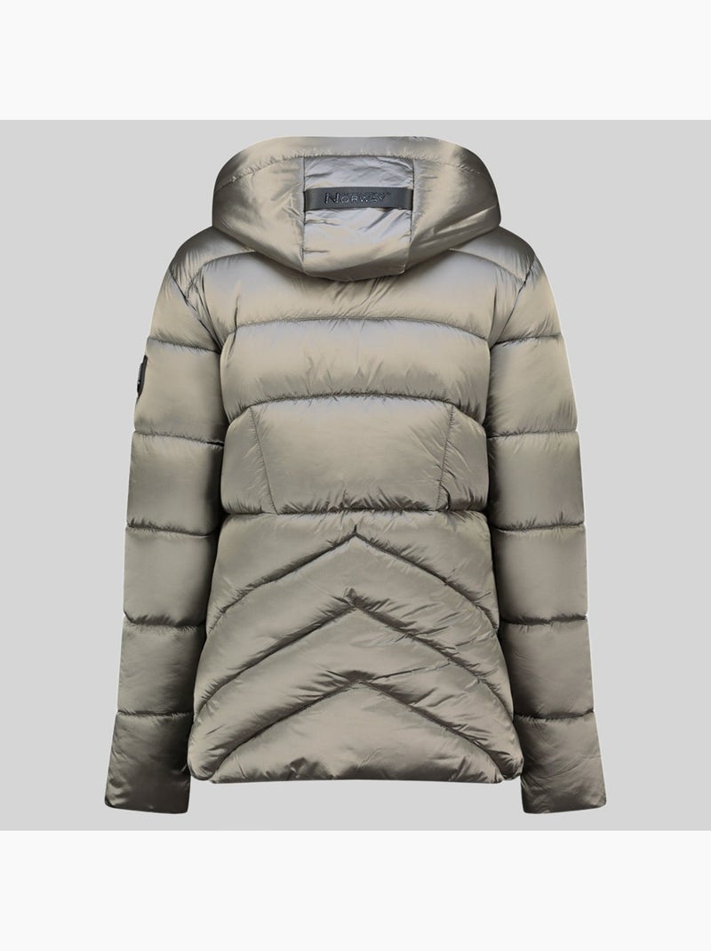 Cazadora con capucha blanche short – geographical norway Gris claro - Kiabi