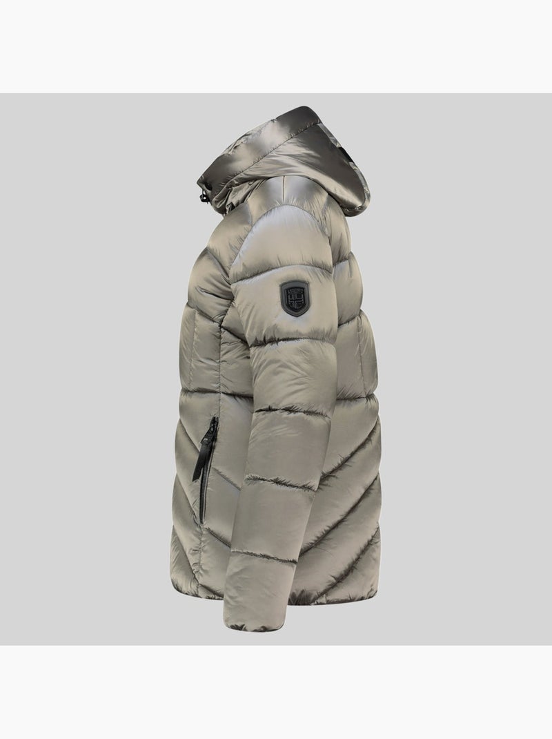 Cazadora con capucha blanche short – geographical norway Gris claro - Kiabi