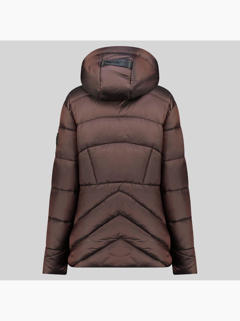 Cazadora con capucha blanche short – geographical norway Marrón oscuro - Kiabi
