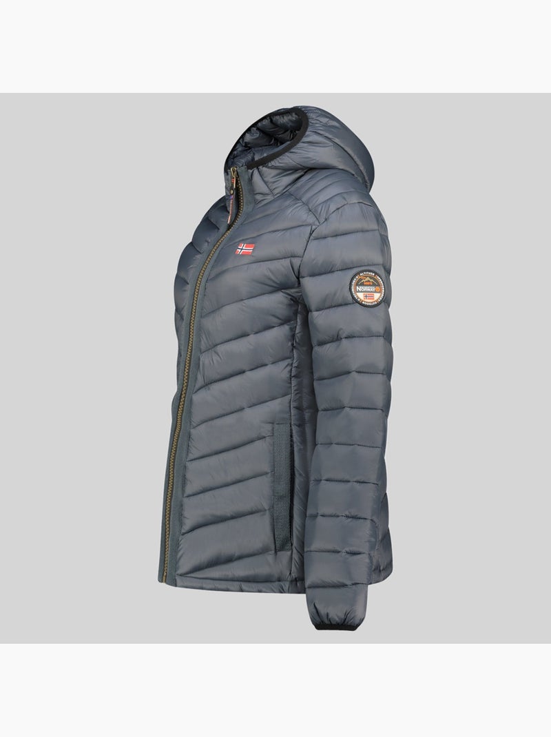 Cazadora con capucha carliti hood – geographical norway Gris oscuro - Kiabi
