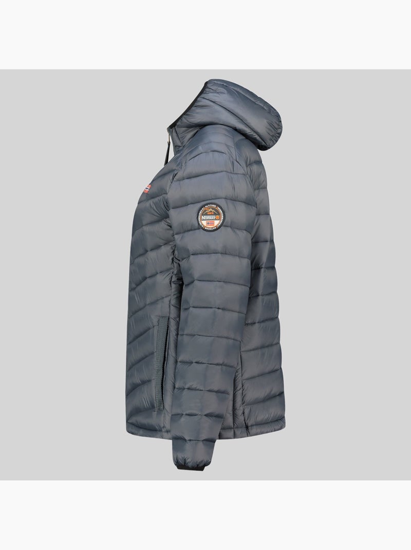 Cazadora con capucha carliti hood – geographical norway Gris oscuro - Kiabi