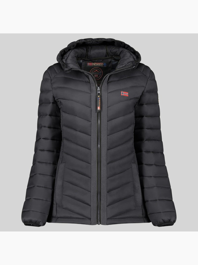 Cazadora con capucha carliti hood – geographical norway Negro - Kiabi