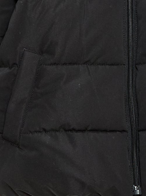 Cazadora con capucha y forro polar - Kiabi