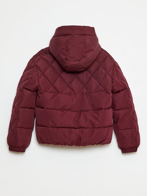 Cazadora con capucha y forro polar - Kiabi