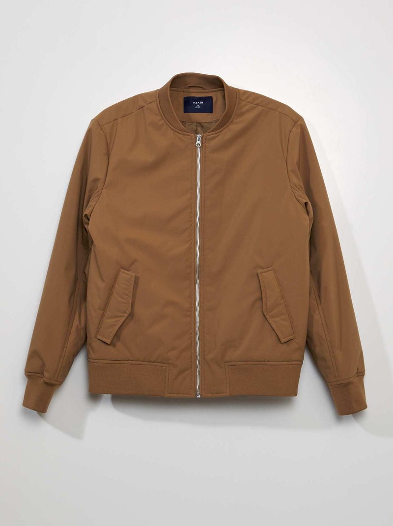 Cazadora con cuello ajustado BEIGE - Kiabi