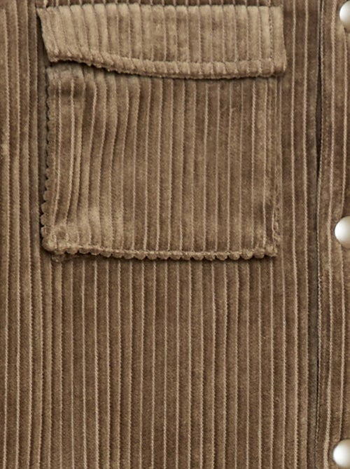 Cazadora corta de pana - Kiabi