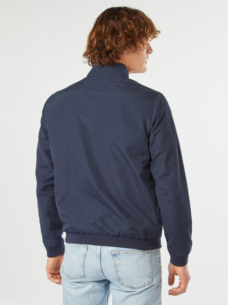 Cazadora corta lisa con cremallera 'Produkt' AZUL - Kiabi