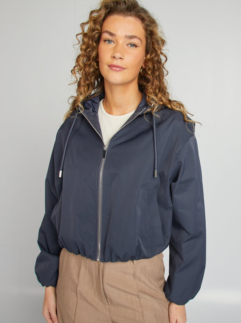 Cazadora corta oversize AZUL - Kiabi