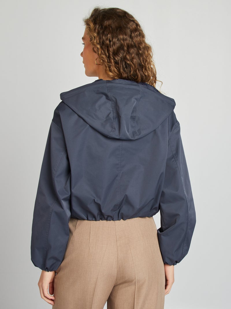 Cazadora corta oversize AZUL - Kiabi