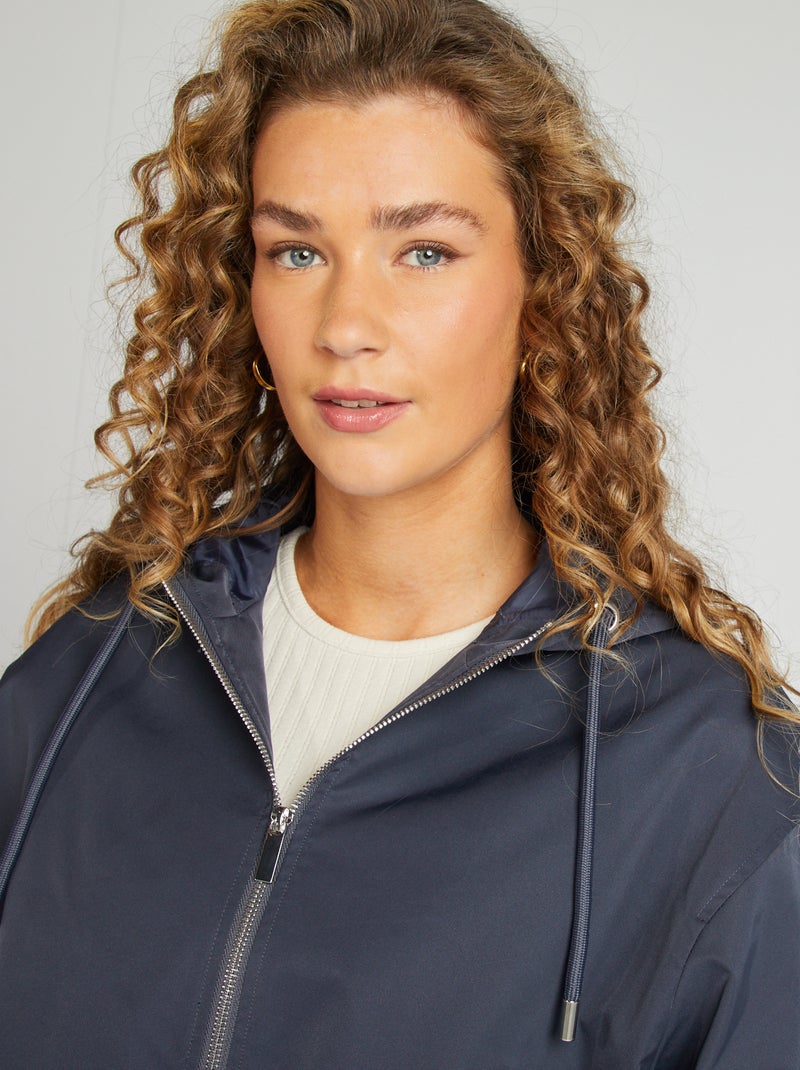 Cazadora corta oversize AZUL - Kiabi