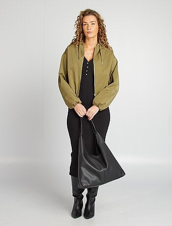 Cazadora corta oversize