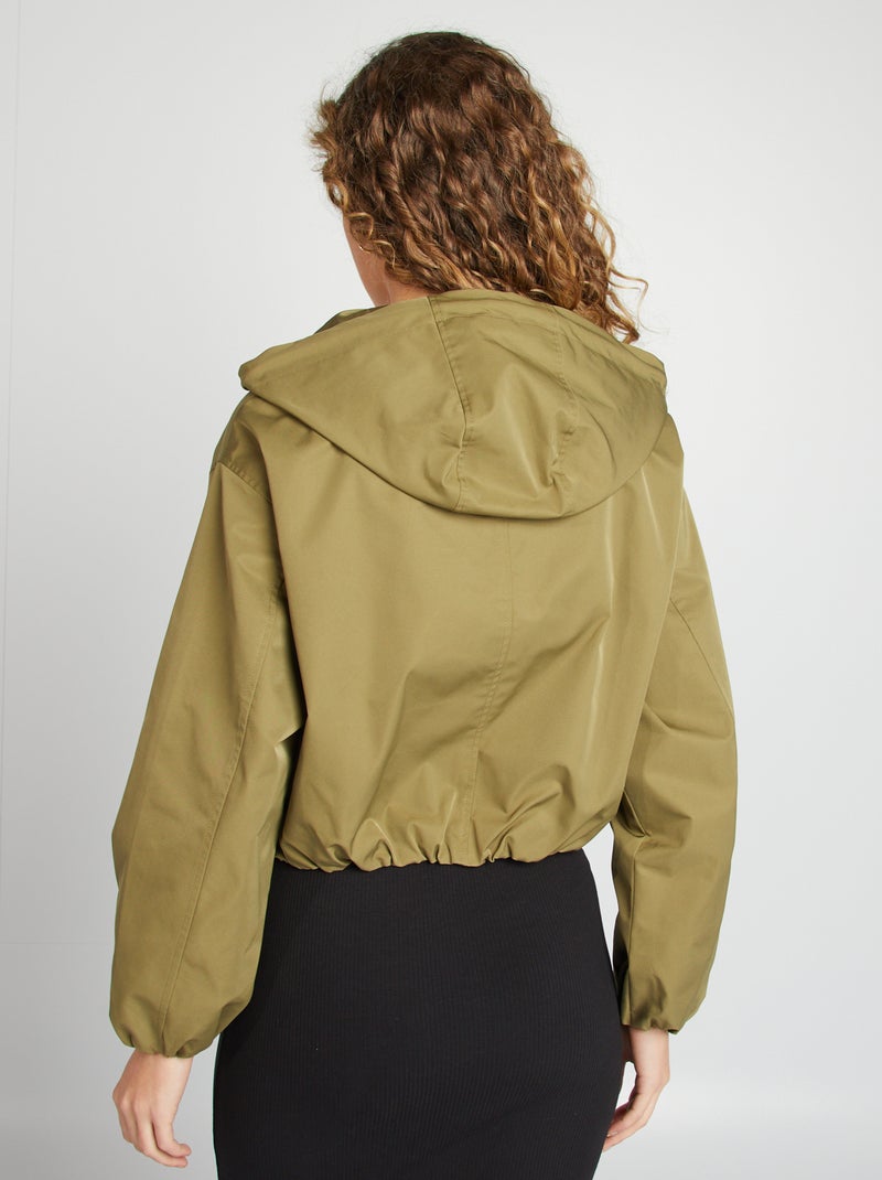 Cazadora corta oversize KAKI - Kiabi