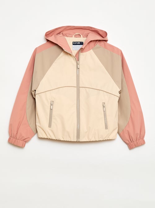Cazadora cortavientos con capucha - Kiabi