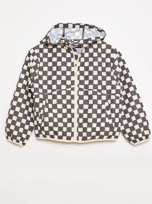 Cazadora cortavientos con capucha - Kiabi