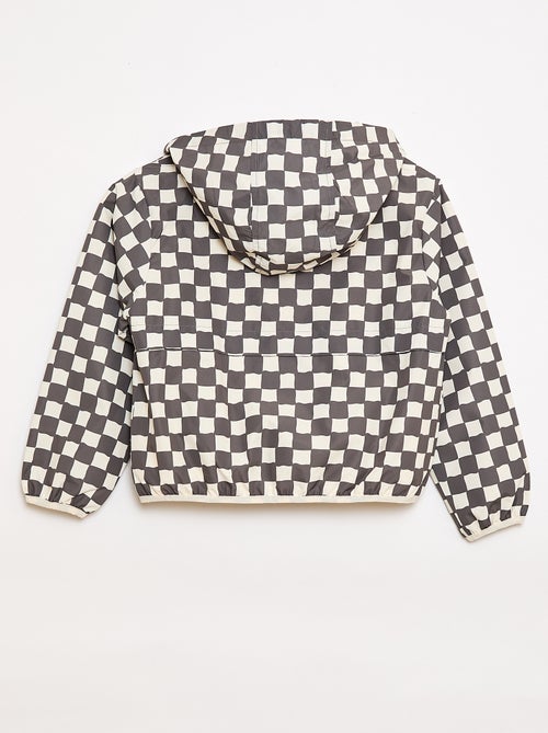 Cazadora cortavientos con capucha - Kiabi