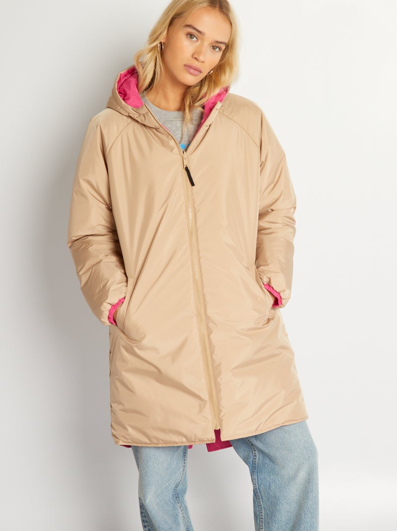 Cazadora cortavientos reversible ROSA - Kiabi