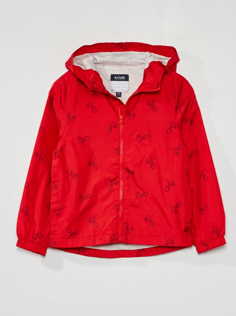 Cazadora cortavientos ROJO - Kiabi