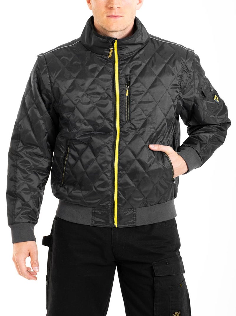 Cazadora corte bomber 2en1 TWIN 'Rica Lewis' Gris antracita - Kiabi