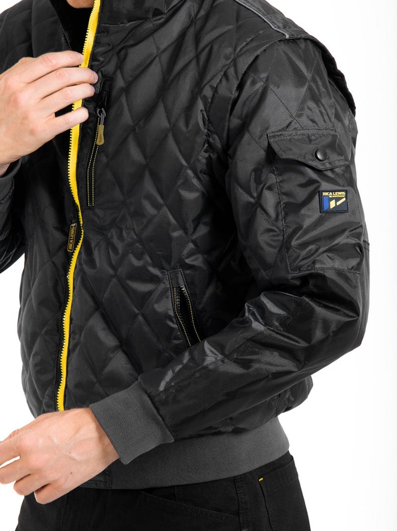 Cazadora corte bomber 2en1 TWIN 'Rica Lewis' Gris antracita - Kiabi