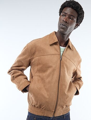 Cazadora de ante sintético