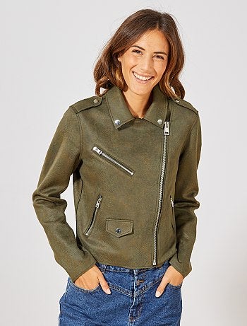 Cazadora de antelina 'pitón' - Kiabi