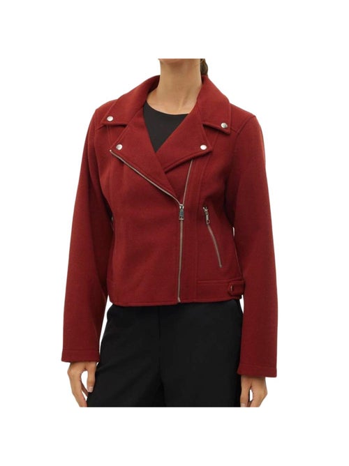 Cazadora de Cuero Estilo Biker para Mujer Vero Moda - Kiabi