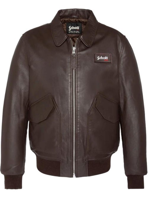 Cazadora de Cuero para Hombre Schott - Kiabi Cazadora de Cuero para Hombre Schott - Kiabi