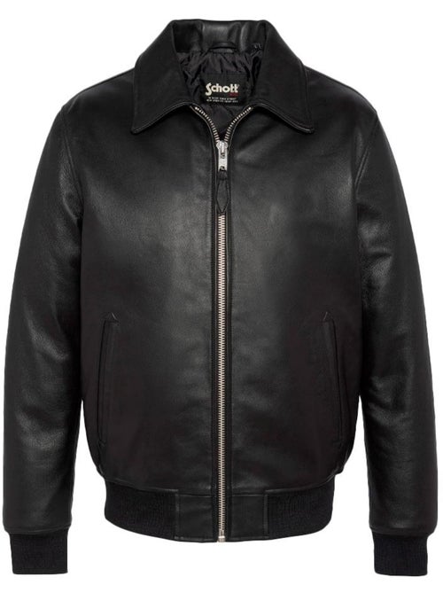 Cazadora de Cuero para Hombre Schott - Kiabi