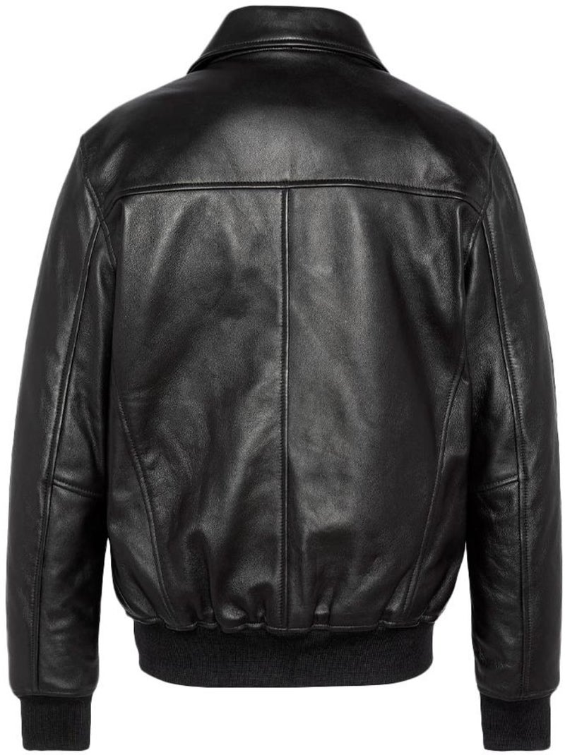 Cazadora de Cuero para Hombre Schott Negro - Kiabi