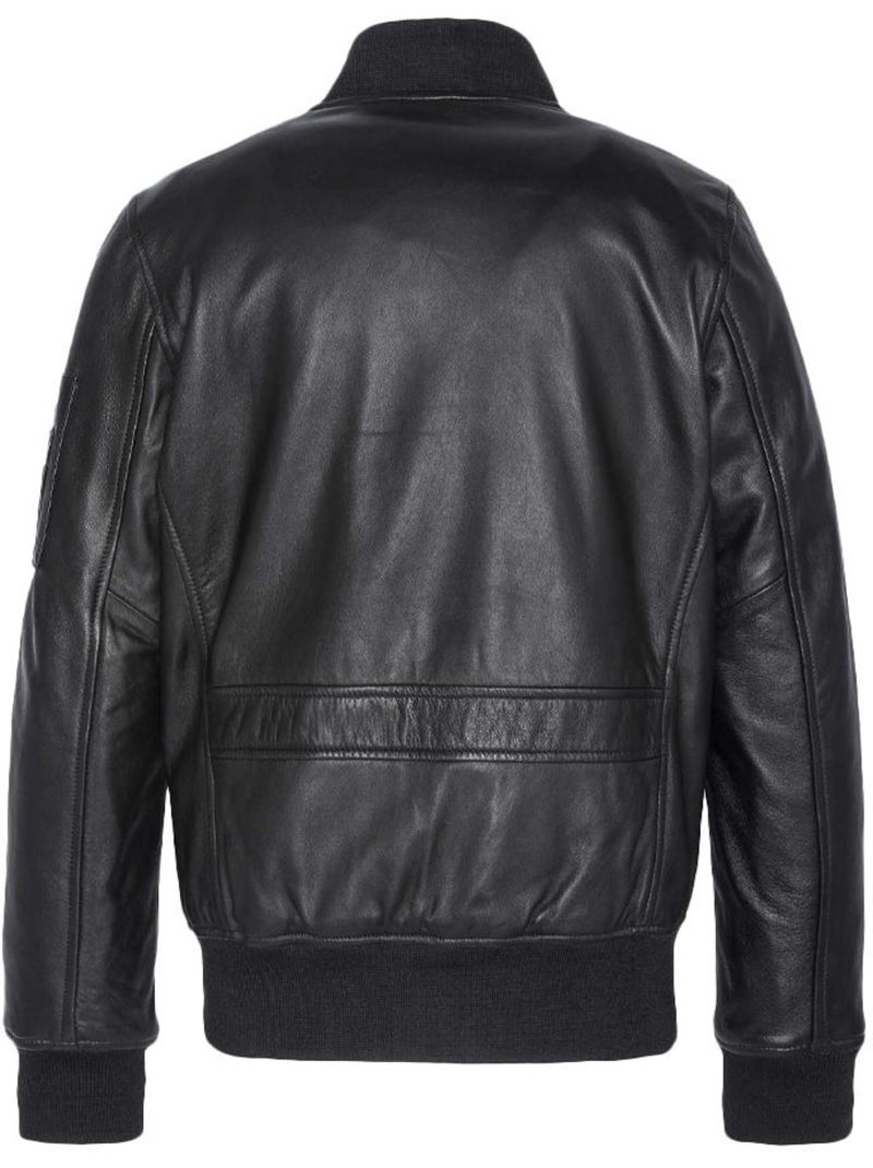 Cazadora de Cuero para Hombre Schott Negro - Kiabi