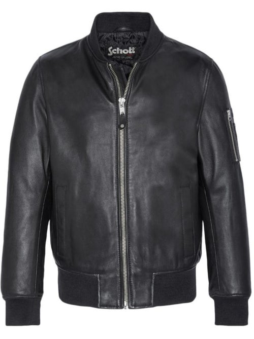 Cazadora de Cuero para Hombre Schott - Kiabi