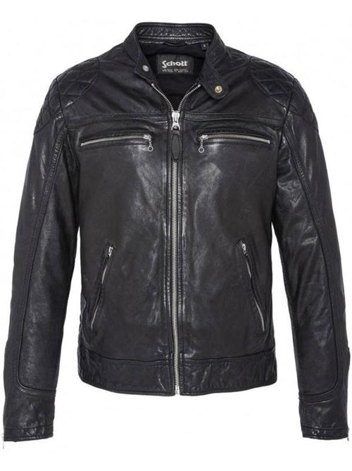 Cazadora de Cuero para Hombre Schott - Kiabi Cazadora de Cuero para Hombre Schott - Kiabi