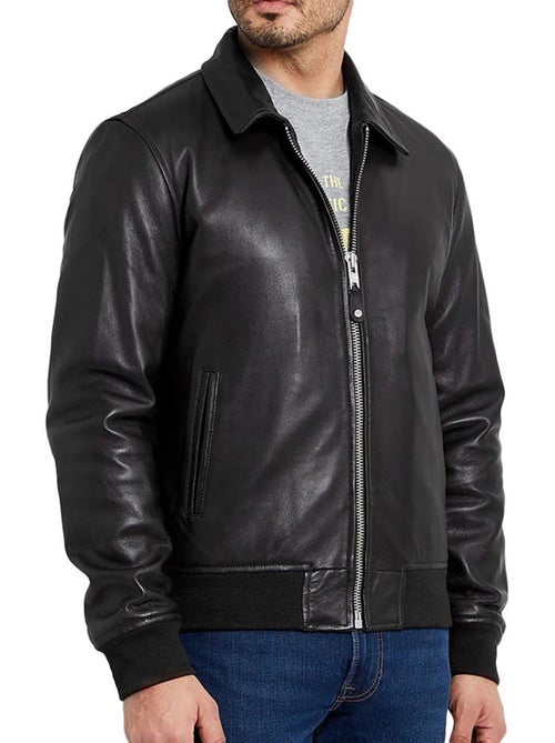 Cazadora de Cuero para Hombre Schott - Kiabi Cazadora de Cuero para Hombre Schott - Kiabi