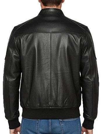 Cazadora de Cuero Schott para Hombre Estilo Motero