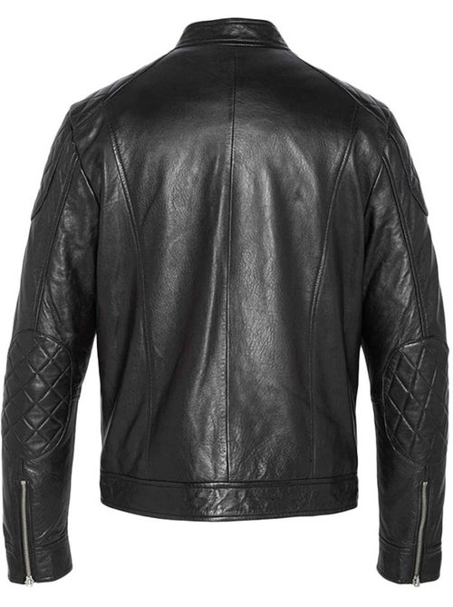 Cazadora de Cuero Schott para Hombre - Kiabi