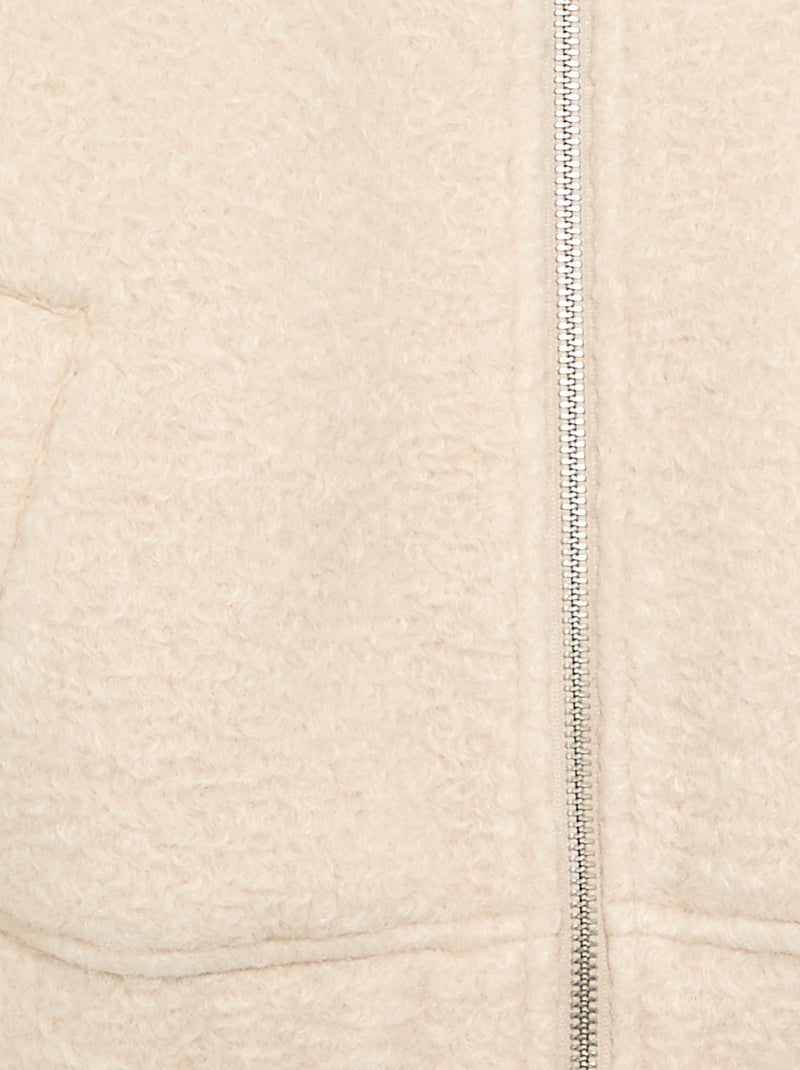 Cazadora de imitación de lana Beige - Kiabi