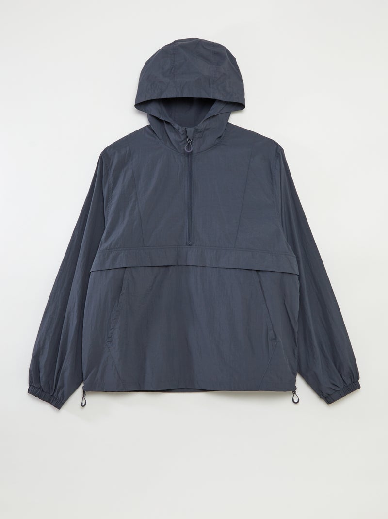 Cazadora de lluvia con capucha - So Easy AZUL - Kiabi