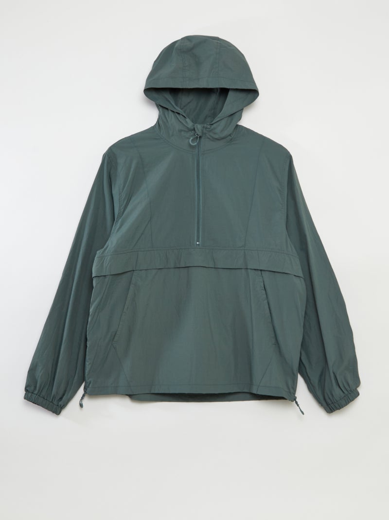 Cazadora de lluvia con capucha - So Easy VERDE - Kiabi