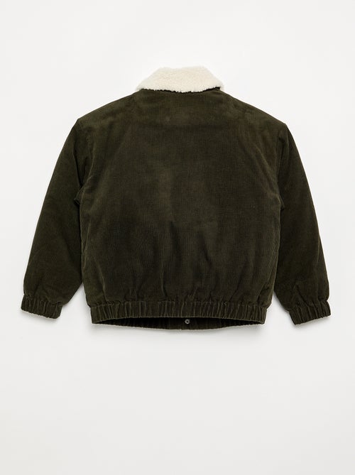 Cazadora de pana con cuello de borrego - Kiabi Cazadora de pana con cuello de borrego - Kiabi