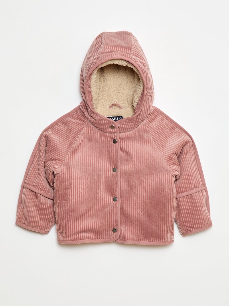 Cazadora de pana Rosa - Kiabi