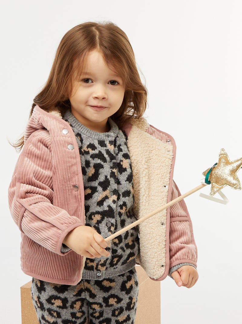 Cazadora de pana Rosa - Kiabi