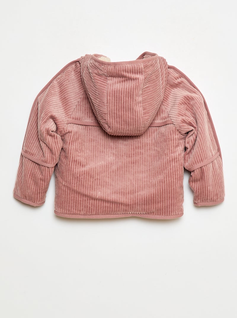 Cazadora de pana Rosa - Kiabi