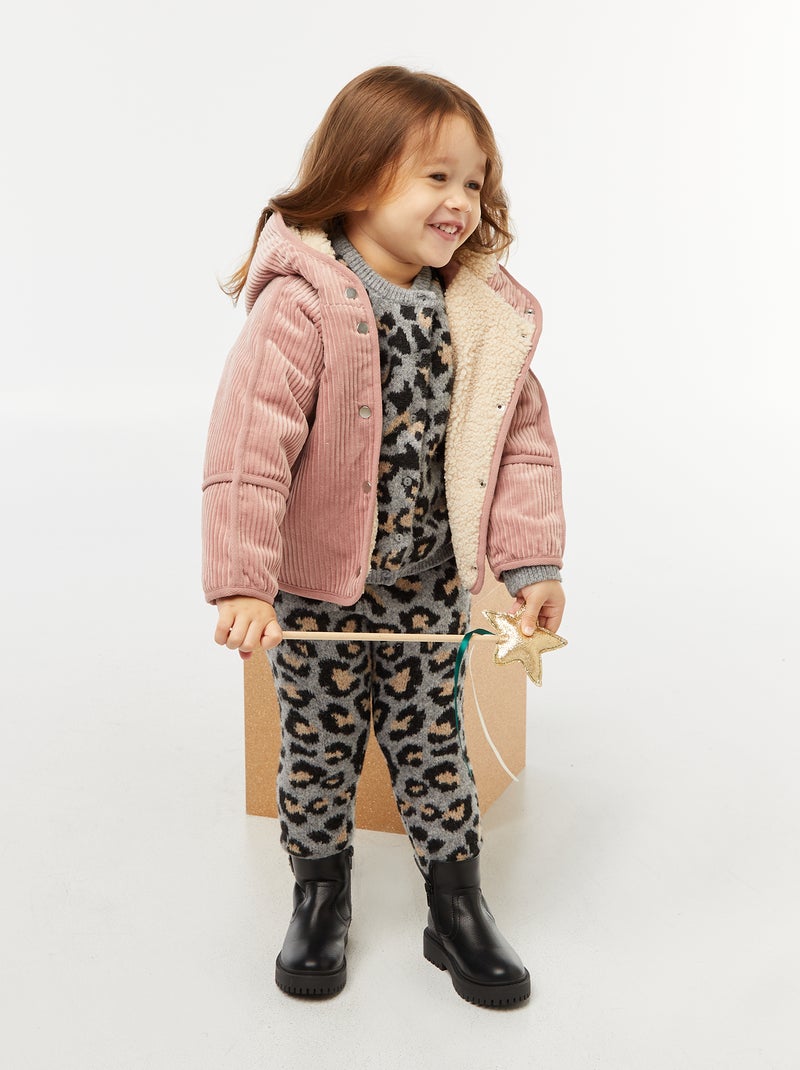 Cazadora de pana Rosa - Kiabi