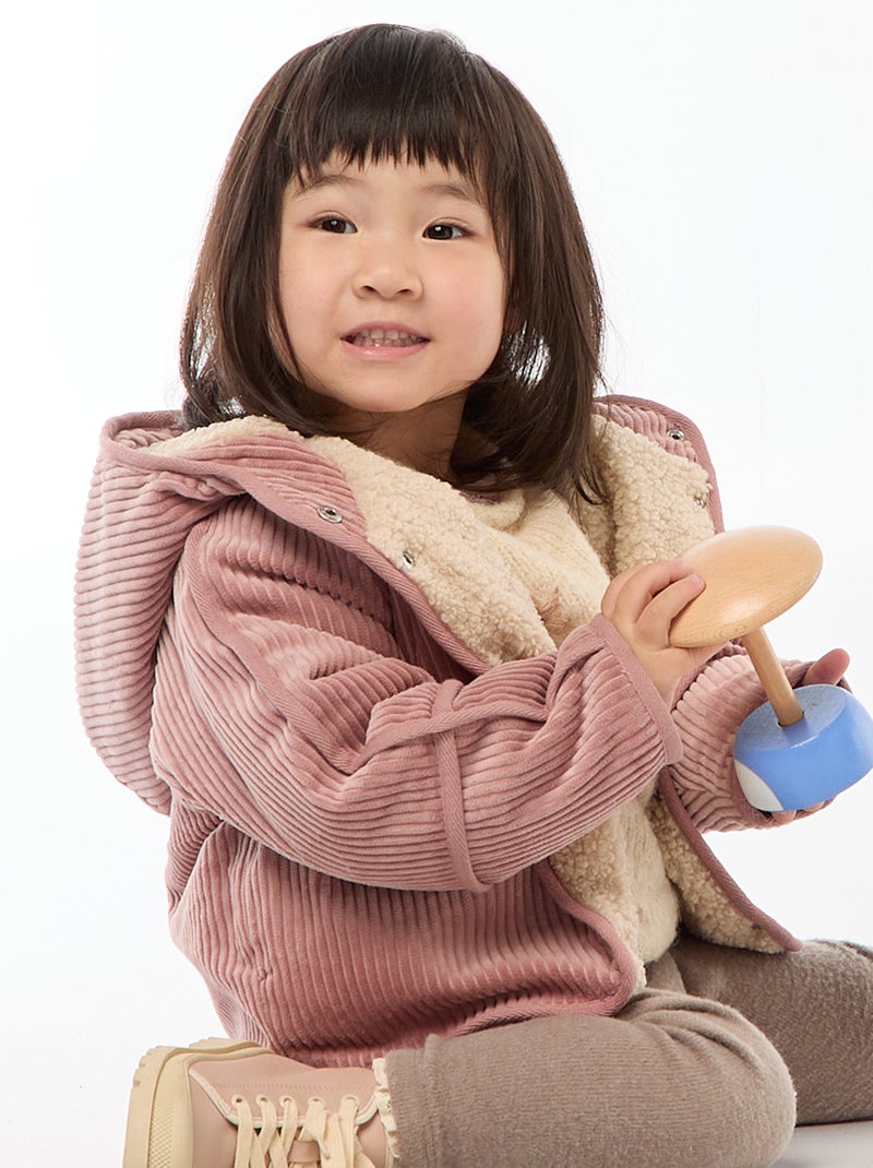 Cazadora de pana Rosa - Kiabi