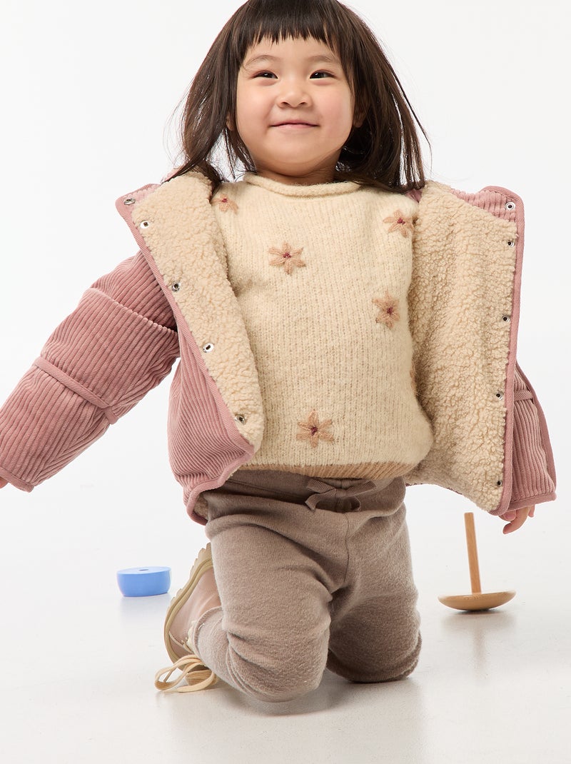 Cazadora de pana Rosa - Kiabi