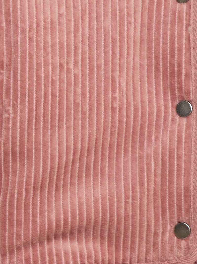 Cazadora de pana Rosa - Kiabi