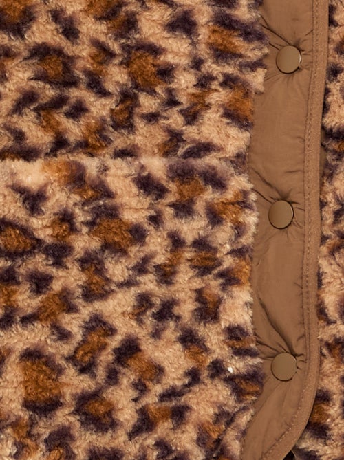 Cazadora de pelo sintético 'leopardo' - Kiabi Cazadora de pelo sintético 'leopardo' - Kiabi