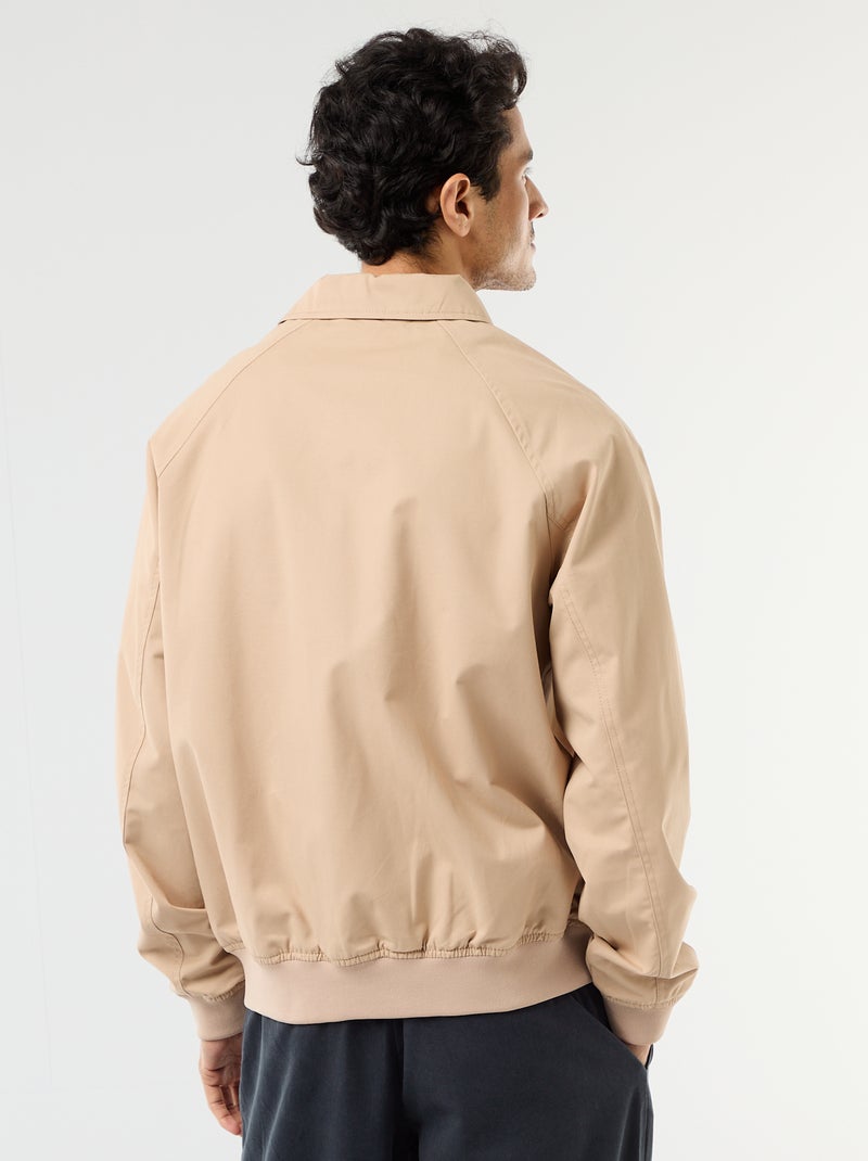 Cazadora de twill Beige - Kiabi