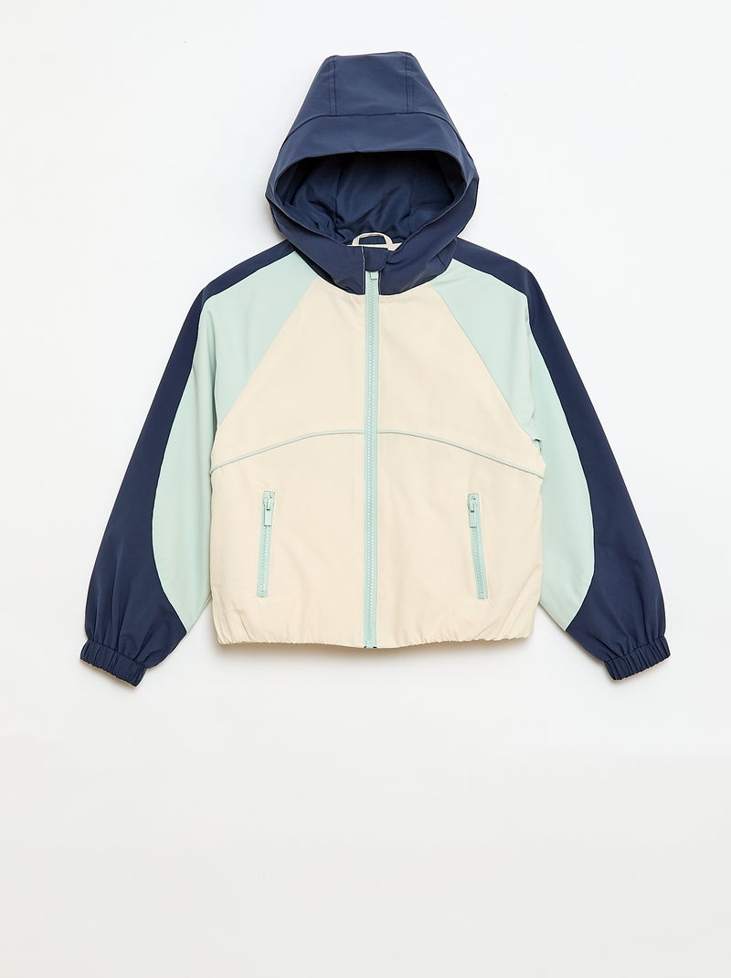 Cazadora deportiva con capucha Blanco - Kiabi