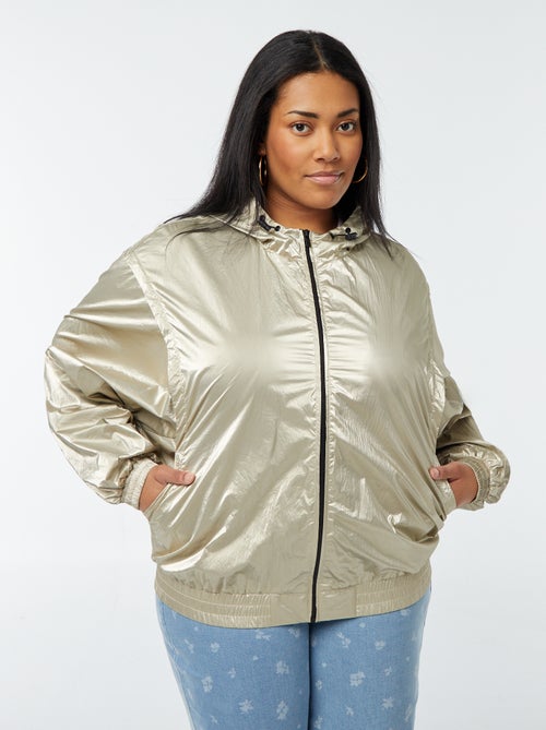 Cazadora dorada con capucha - Kiabi